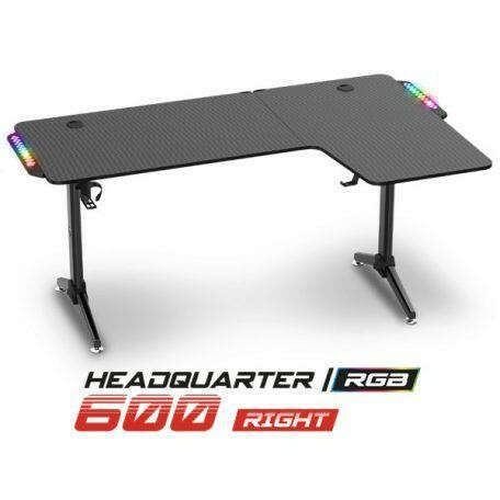 Spirit of gamer gamer asztal - headquarter 600 r (mdf lap, fém lá...