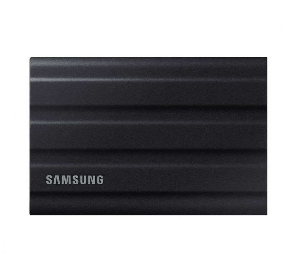 Samsung hordozható ssd t7 shield, usb 3.2 gen.2 (10gbps), 2 tb, fekete