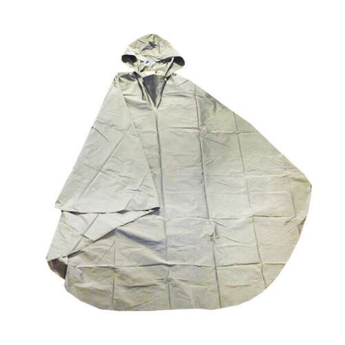 Felnőtt vízálló esőköpeny poncsó, szürke, egy méret, unisex