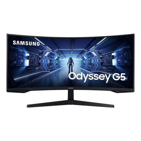 Samsung 34" odyssey g5 gaming monitor - lc34g55twwpxen