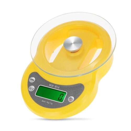 Digitális konyhai mérleg – sárga / 7 kg-ig (16733) 71378694