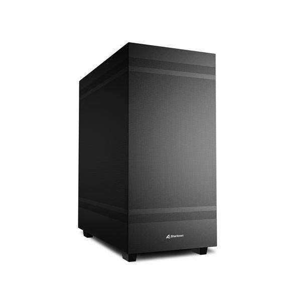 Sharkoon számítógépház - rebel c50 black (fekete; 2x120 mm ventil...