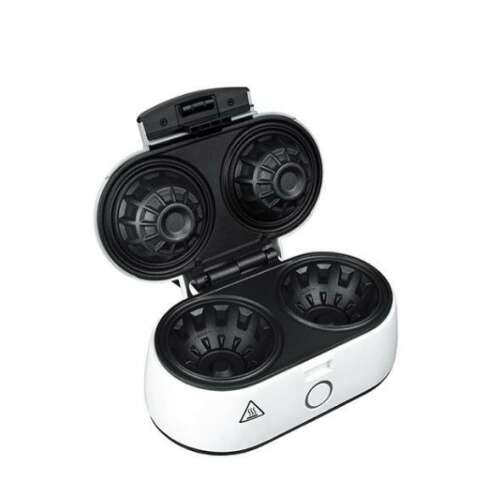 Adler AD3062 gofri, kehelysütő, fehér, nyitott, tapadásmentes, két tál