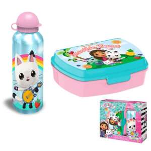 Gabi's Dollhouse Smoothie Land Lunchbox und Aluminium-Trinkflasche Set - Lebensmittel- und Getränkebehälter für Kinder