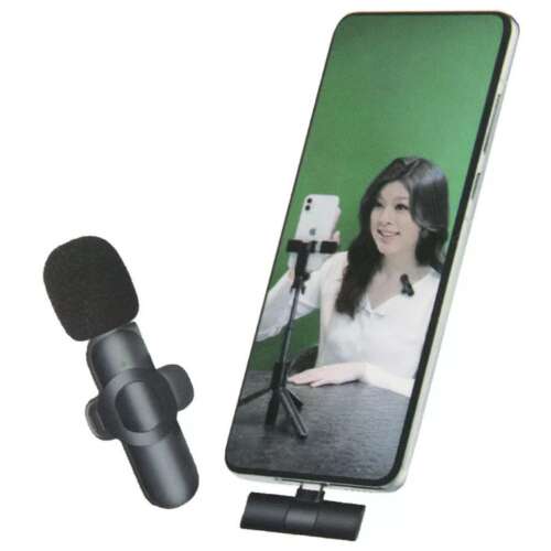 Безжичен микрофон за телефон с Lightning конектор, марка F1, за vlog, интервюта, стрийминг на живо