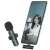 Microfon wireless pentru telefon, vlog, interviu, streaming live, cu conector Type-C, negru