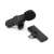 Microfon wireless pentru telefon, vlog, interviu, streaming live, cu conector Type-C, negru