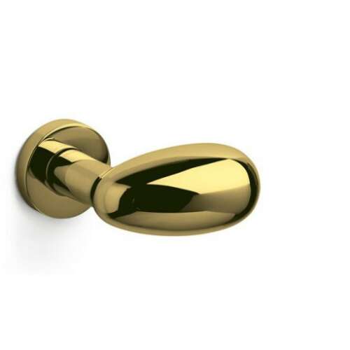 Gold door handle with oval shaped lever, Csepp Aszimmetrikus Gomb