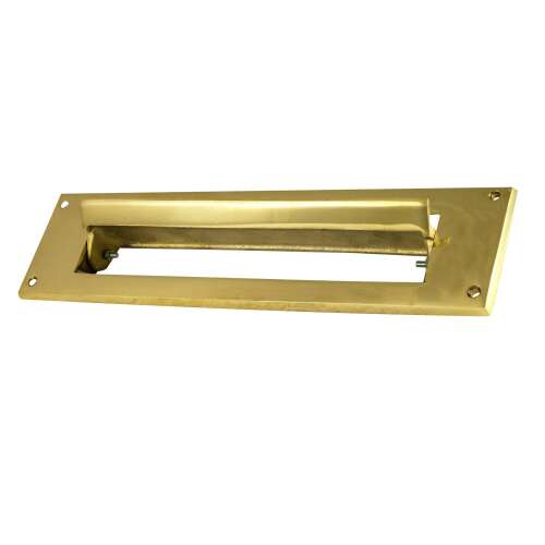 Brass letter slot, small, for mailboxes