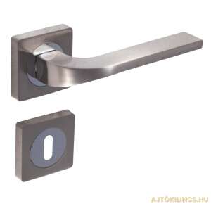 Style Light Négyzetrozettás Szatén Króm Felület BB ajtókilincs, modern, négyzet alakú, szatén króm felülettel - Perfekto