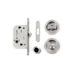 Sliding Door Lock Set Nickel (Lockable) 97559162 - Sliding Door Hardware