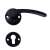 Lana Black Door Handle with Roseta PZ 97559177
