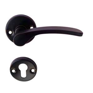 Čierna kľučka na dvere s kľúčovou dierkou, Lana Körrozettás Fekete Kilincs PZ - Gule a kľučky dverí