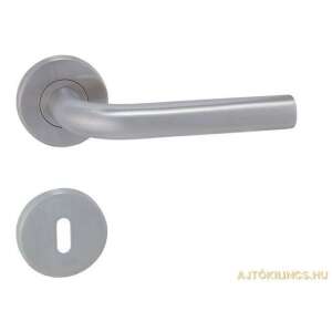Lisa stainless steel door handle, modern design, satin finish - Perfekto