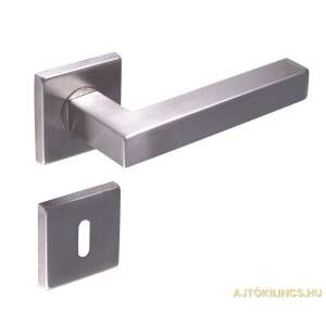Colombo Cubik square rosette stainless steel door handle - Gomboss Door Knobs & Handle