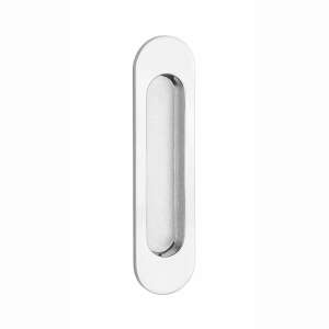 Aprile 7040 Oval Sliding Door Handle Polished Chrome 97559262 - Sliding Door Hardware