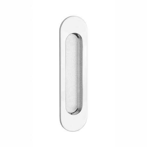 Aprile 7040 Oval Sliding Door Handle Polished Chrome 97559262