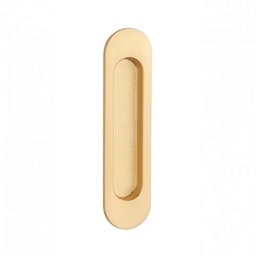 Aprile 7040 Satin Gold Oval Sliding Door Handle
