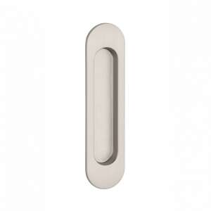 Aprile 7040 Nickel Oval Sliding Door Handle 97559267 - Sliding Door Hardware