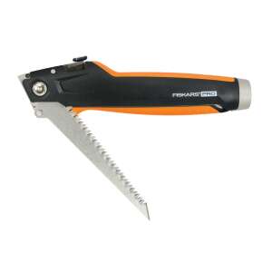 Nóż Fiskars Pro CarbonMax Drywaller z piłą, narzędzie do cięcia płyt gipsowo-kartonowych - Fiskars