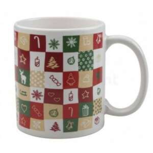 Karácsonyi Bögre - Ünnepi Minták - 330ml