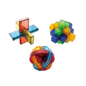 Brain Buster Beginner Logic Puzzle Set by Buki France, 3 puzzles, ages 6+ - Logic Game