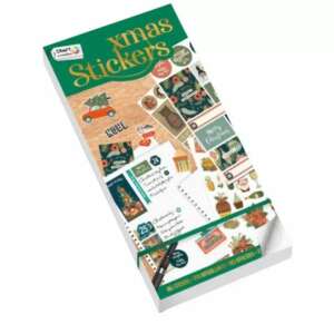 Karácsonyi matricás könyv 20 oldallal, Zöld CraftArt