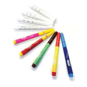 Crealign Varázsstoll készlet, 5 szín és 4 mágikus bélyegző, közeli kép - Crealign