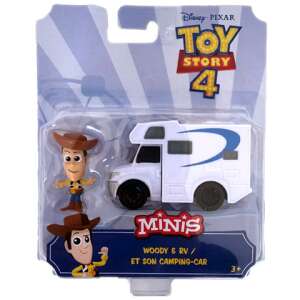 Mattel Toy Story 4 Woody Mini Figura és Kempingautó Szett