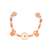 Magni Penguin Stroller Chain with Wooden Ring and Silicone Beads in Orange and Gold