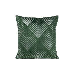 Blink36 Bársony Párnahuzat - Sötétzöld Csillagminta - 45x45 cm