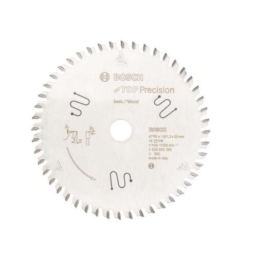 Disc de ferăstrău circular Bosch Top Precision Wood 165 mm