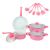 13-piece Non-Stick Cookware Set with Kitchen Utensils Pink G24 100217492