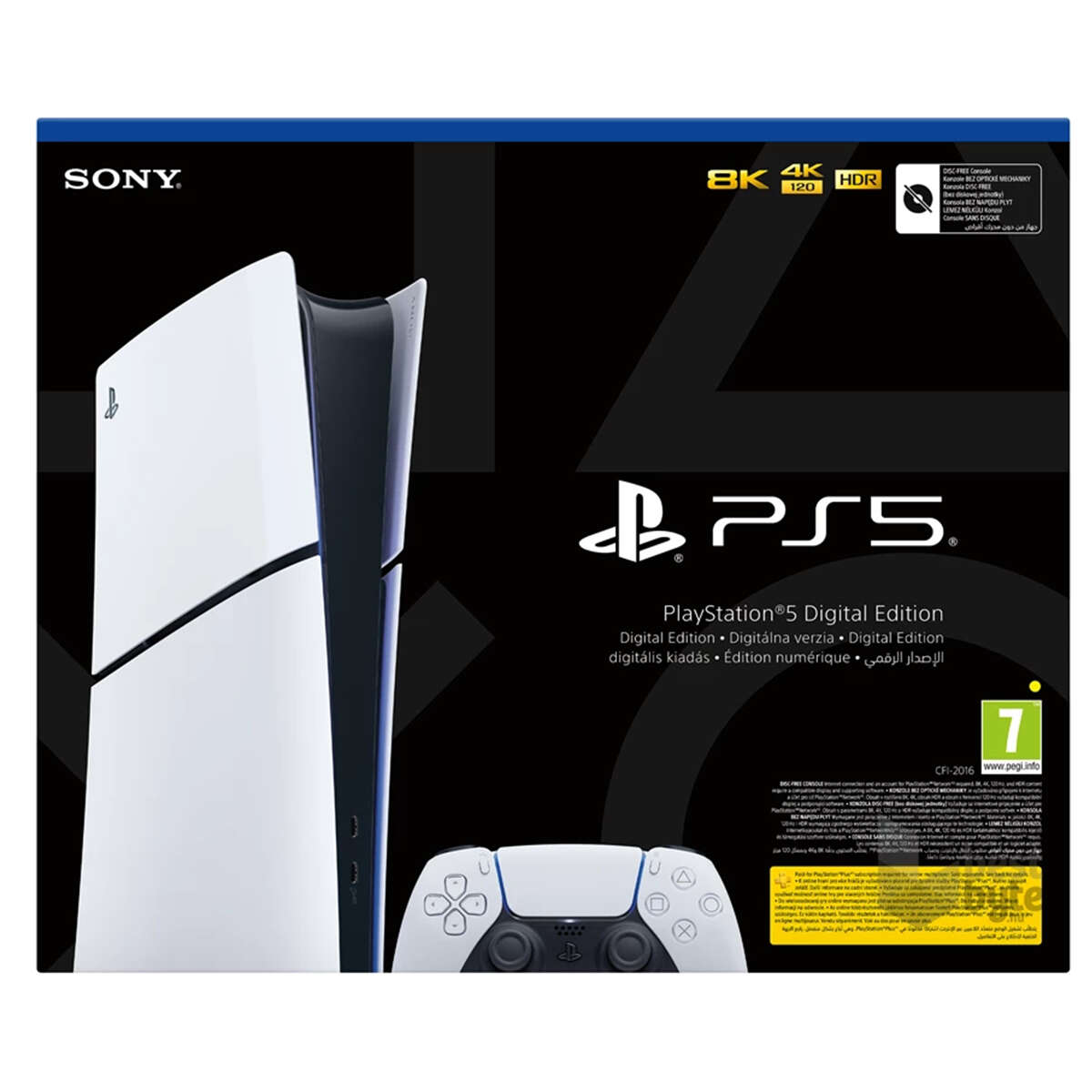 Sony playstation 5 digital edition 1tb slim - fehér