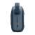 Side view of the JBL Go 4 portable Bluetooth speaker in blue