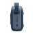 Side view of the JBL Go 4 portable Bluetooth speaker in blue