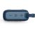 Top view of blue JBL Go 4 portable Bluetooth speaker with volume and play buttons