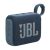 Angled view of JBL Go 4 Blue Portable Bluetooth Speaker