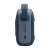 Side view of the JBL Go 4 portable Bluetooth speaker in blue