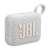 JBL Go 4 portable Bluetooth speaker in white, angled view