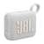 JBL Go 4 portable Bluetooth speaker in white, angled view
