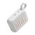 JBL Go 4 White Portable Speaker with volume controls