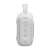 JBL Go 4 portable Bluetooth speaker in white, side view, showing controls