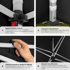 Olivia Pavilón - Skladací - 3x3m 131665510 - Záhradné altánky