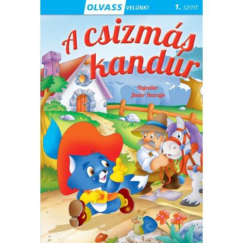 Olvass Velünk! (1) - A csizmás kandúr gyerekkönyv, első szint, magyar nyelvű - Képeskönyv és lapozó