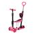 ECOTOYS 5-in-1 rosa Roller mit Schiebegriff und Sitz
