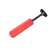 Червена ръчна помпа за напомпване на баскетболна топка
