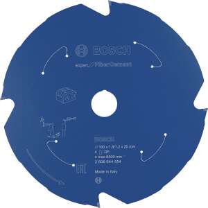 Kreissägeblatt Expert for Fibre Cement, Ø 190mm, 4Z (Bohrung 30mm, for Akku Handkreissägen) 97680932 - Bosch Akcesoria do ręcznej pilarki tarczowej