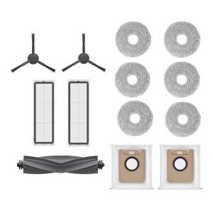 Set de accesorii pentru robotul de curățare Dreame L20 Ultra, inclusiv 2 perii laterale, 6 perne de mop, 2 filtre și 2 saci de praf - Accesorii pentru aspiratoare robot