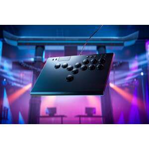 Razer Kitsune Arcade Controller for PS5 and PC, black, angled view - Razer